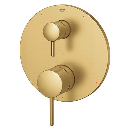 Grohe Timeless Pressure Balance Valve Trim Brushed Cool Sunrise 3-Way Diverter With Cartridge
