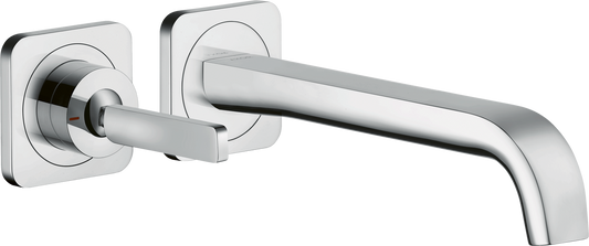 Axor Citterio E 1.2 GPM Single Handle Wall Mounted Chrome Faucet Trim Without Pop-Up Drain