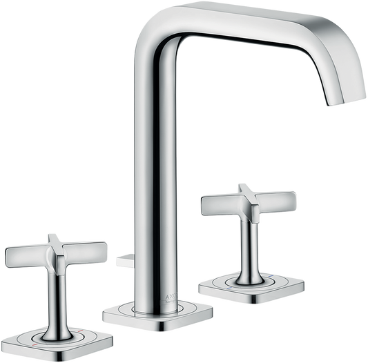 Axor Citterio E 1.2 GPM 170 Cross Handles Chrome Widespread Faucet With Pop-Up Drain