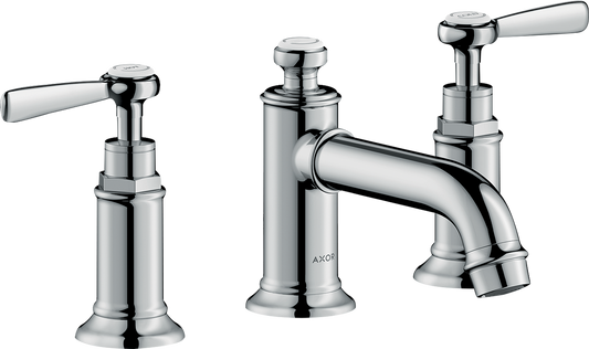 Axor Montreux 1.2 GPM Lever Handles Chrome Widespread Faucet With Pop-Up Drain