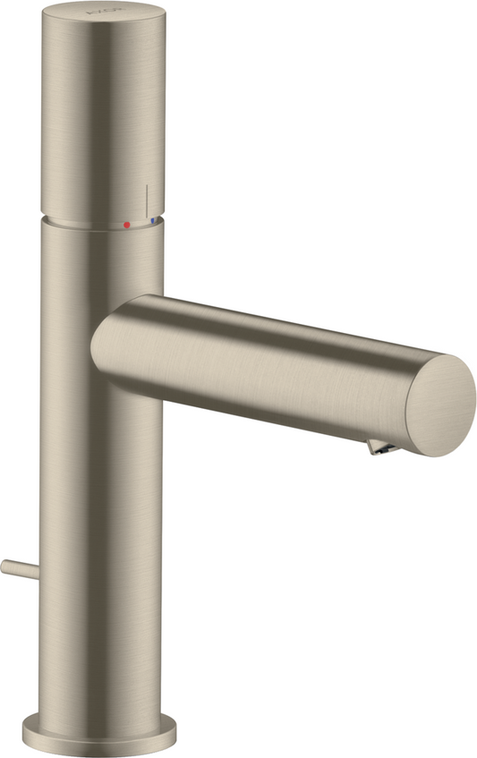 Axor Uno 1.2 GPM Zero Handle Single Hole Brushed Nickel Faucet With Pop-Up Drain