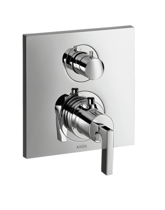 Axor Citterio Lever Handle Volume Control and Diverter Chrome Thermostatic Trim