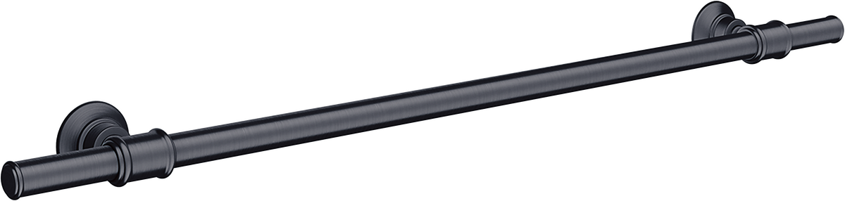 Axor Montreux 24" Metal Brushed Black Chrome Wall Mounted Towel Bar