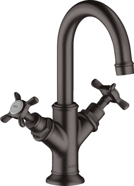 Axor Montreux 1.2 GPM 2-Handle 160 Brushed Black Chrome Faucet With Pop-Up Drain