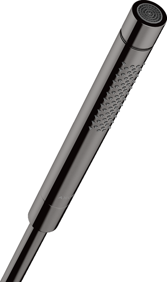 Axor Starck 2.5 GPM 2-Jet Polished Black Chrome Baton Handshower