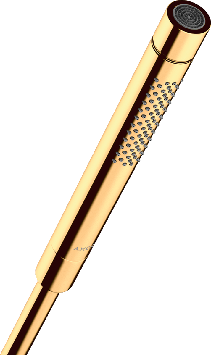 Axor Starck 2.5 GPM 2-Jet Polished Gold Optic Baton Handshower