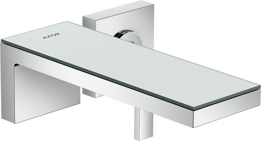 Axor MyEdition 1.2 GPM Single Handle Wall Mounted Chrome/ Mirror Glass Faucet Trim Without Pop-Up Drain