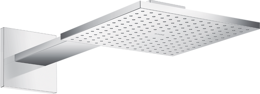 Axor ShowerSolutions 1.75 GPM 250 Square 2-Jet Chrome Showerhead With Showerarm Trim