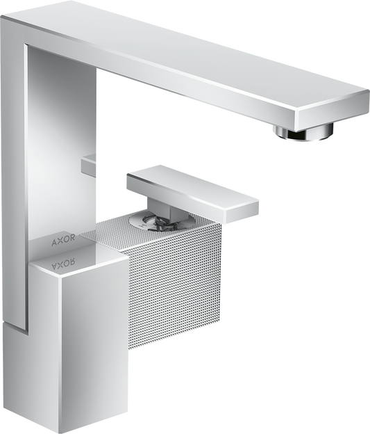 Axor Edge 1.2 GPM 190 Diamond Cut Single Hole Lever Handle Chrome Faucet