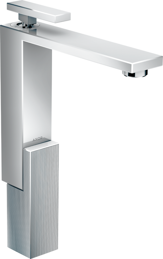 Axor Edge 1.2 GPM 280 Diamond Cut Single Hole Lever Handle Chrome Faucet