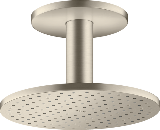 Axor ShowerSolutions 1.75 GPM 250 2-Jet Brushed Nickel Showerhead With Ceiling Connection
