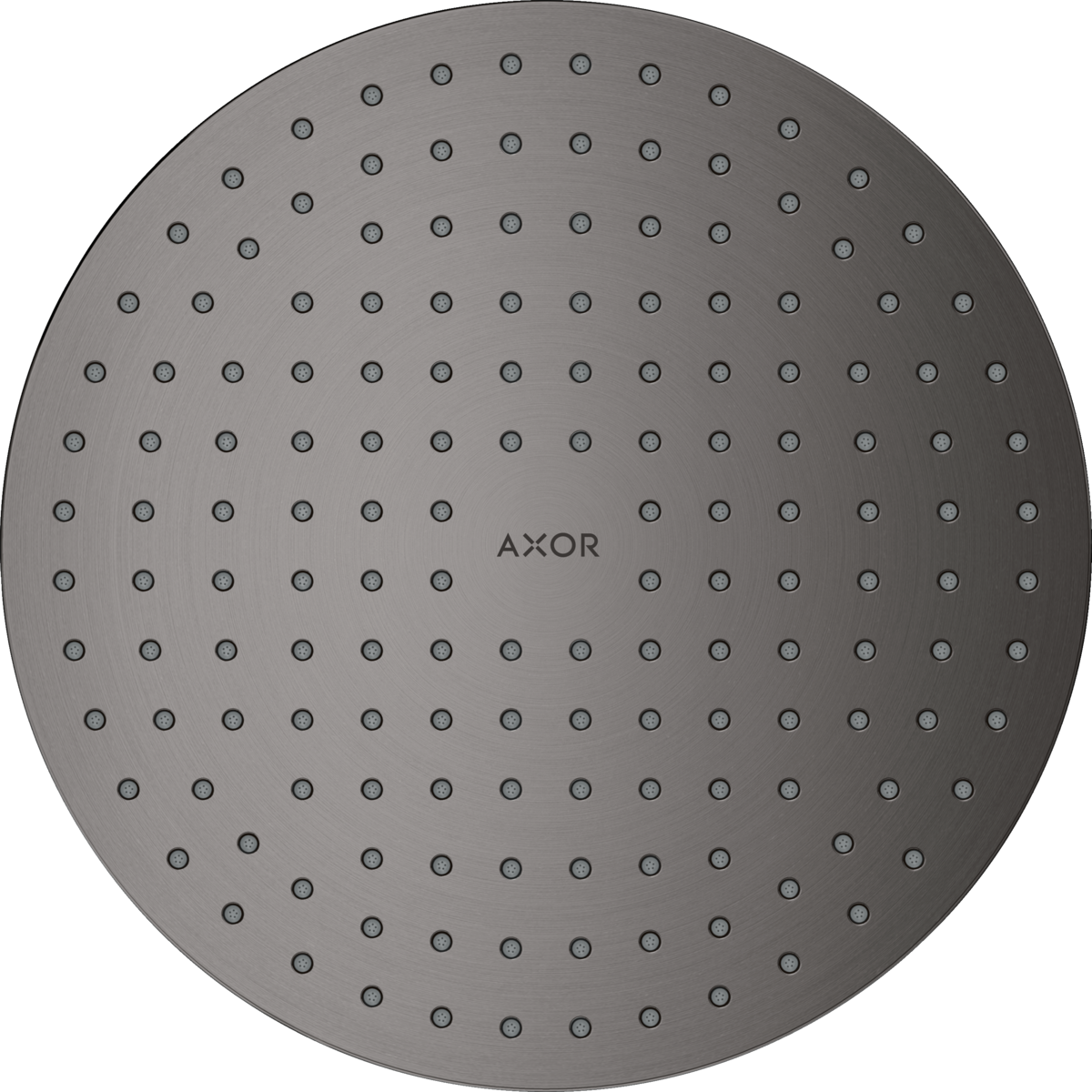 Axor ShowerSolutions 2.5 GPM 50 2-Jet Flush Ceiling Mount Brushed Black Chrome Showerhead