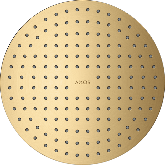 Axor ShowerSolutions 2.5 GPM 50 2-Jet Flush Ceiling Mount Brushed Gold Optic Showerhead