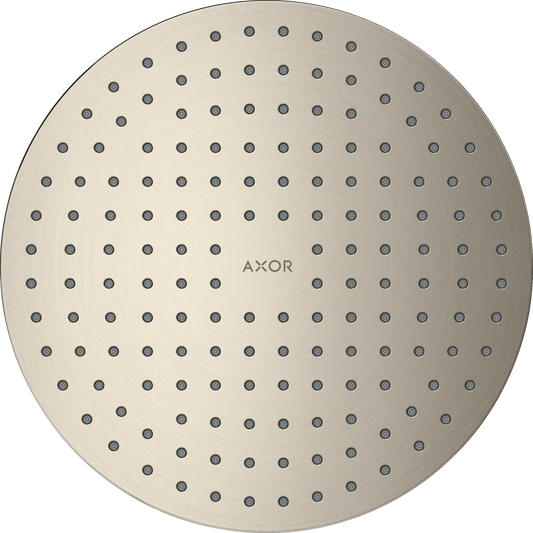Axor ShowerSolutions 2.5 GPM 50 2-Jet Flush Ceiling Mount Brushed Nickel Chrome Showerhead
