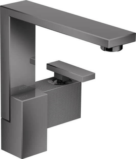 Axor Edge 1.2 GPM 190 Diamond Cut Single Hole Lever Handle Polished Black Chrome Faucet