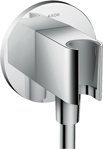 Axor ShowerSolutions Round Wall Outlet With Handshower Holder