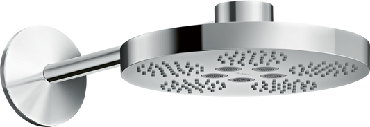 Axor One 2.5 GPM 280 2-Jet Chrome Showerhead With Showerarm Trim