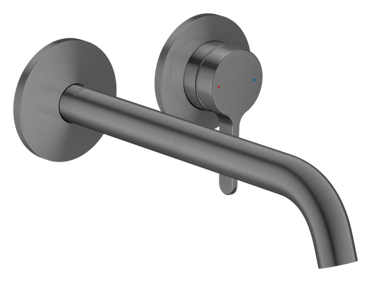Axor One 1.2 GPM Single Lever Handle Brushed Black Chrome Wall Mounted Faucet
