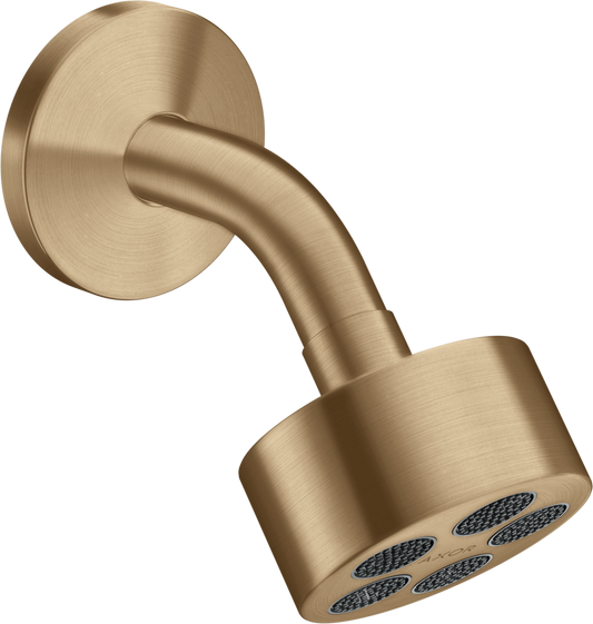 Axor One 2.5 GPM 75 1-Jet Brushed Bronze Powder Rain Showerhead