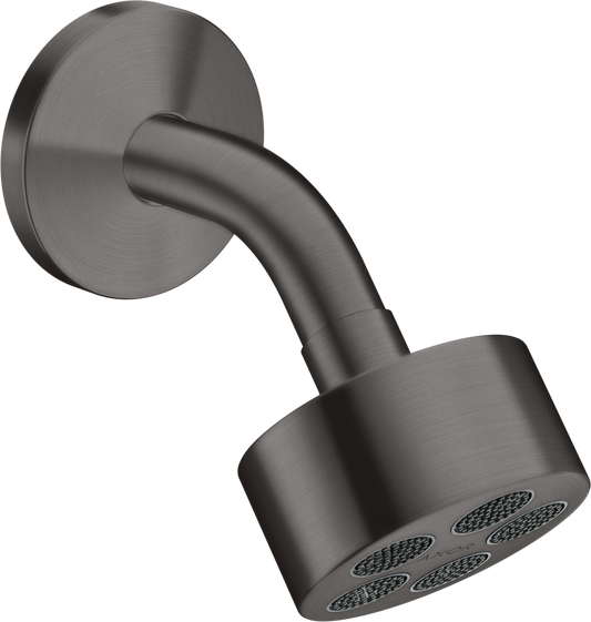 Axor One 2.5 GPM 75 1-Jet Brushed Black Chrome Powder Rain Showerhead