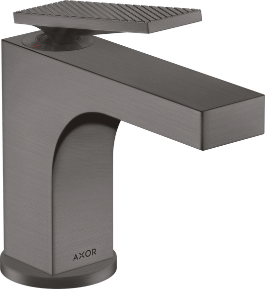 Axor Citterio 1.5 GPM Single Hole Rhombic Cut Brushed Black Chrome Faucet With Pop-Up Drain