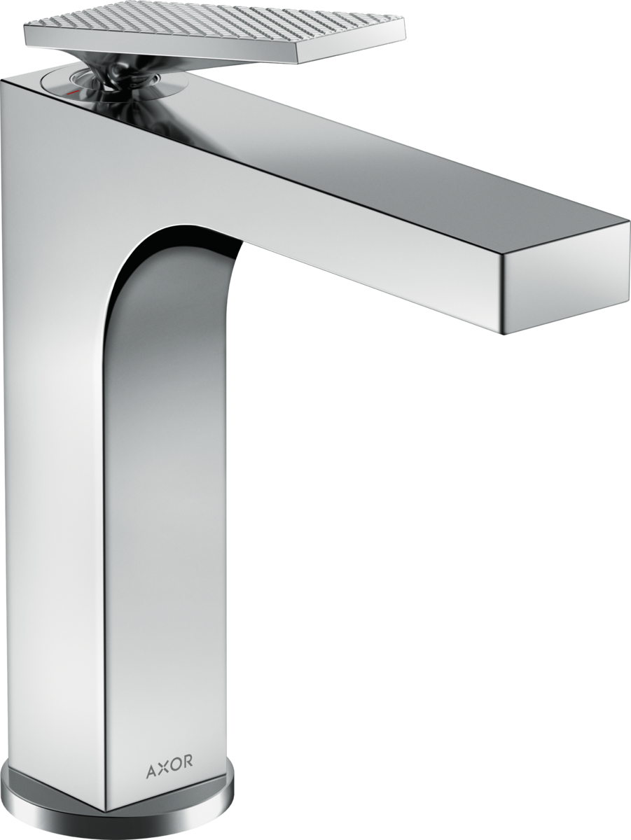 Axor Citterio 1.2 GPM Single Hole Rhombic Cut Chrome Faucet With Pop-Up Drain