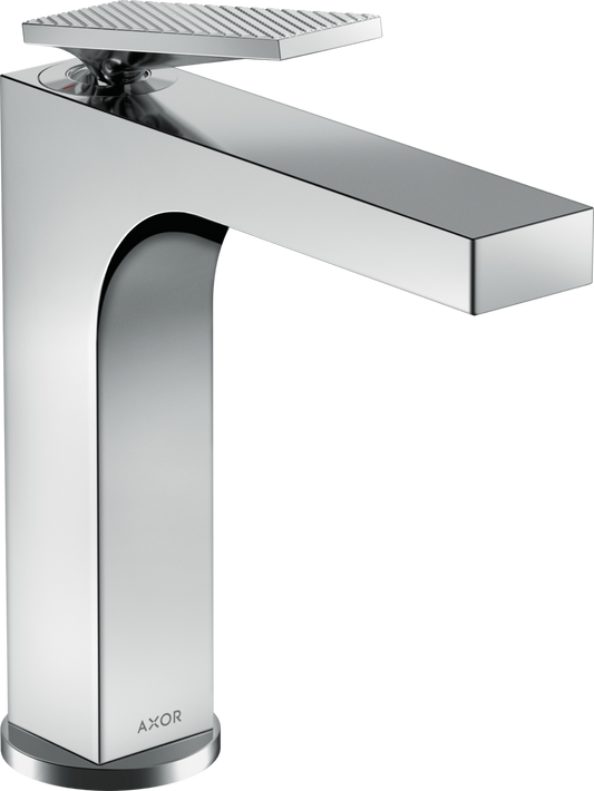 Axor Citterio 1.2 GPM Single Hole Rhombic Cut Chrome Faucet With Pop-Up Drain