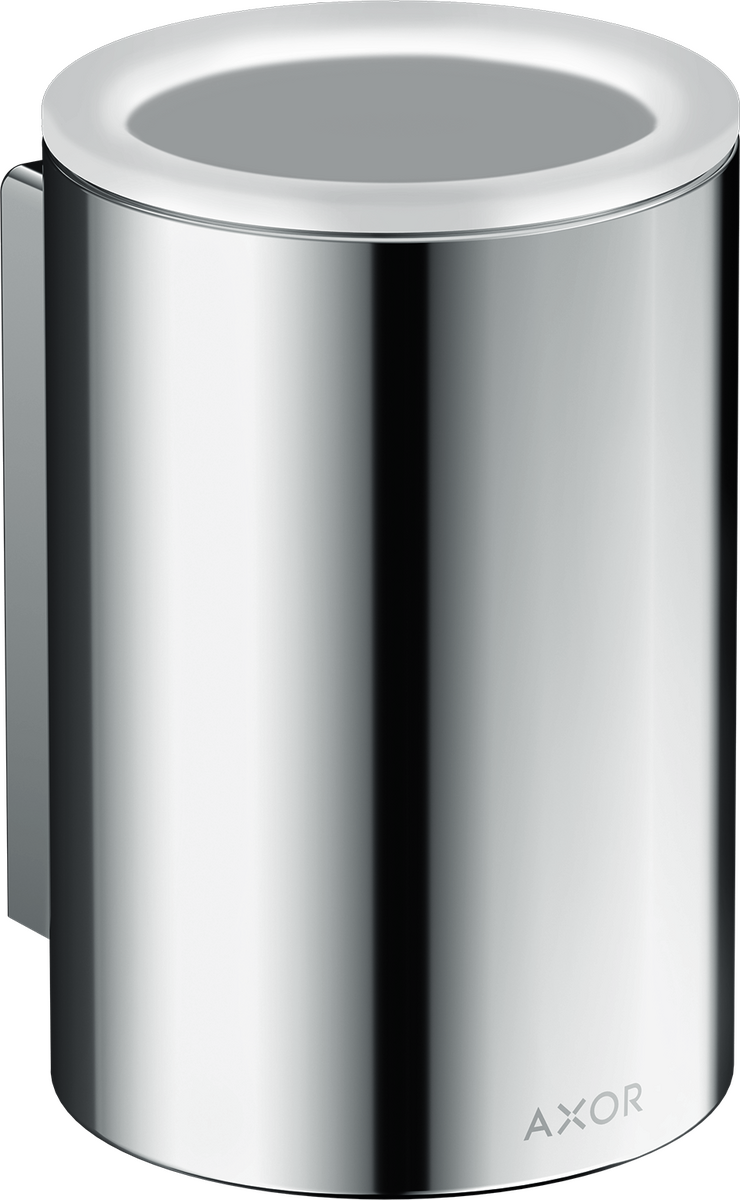 Axor Universal Circular Wall Mounted Chrome Toothbrush Tumbler