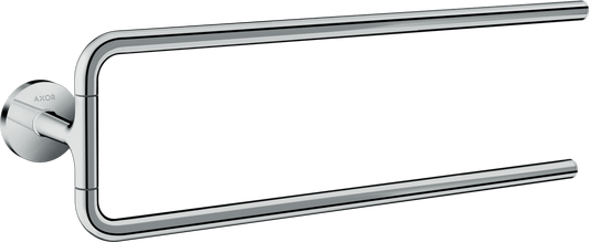 Axor Universal Circular 20" Metal Chrome Double Towel Bar