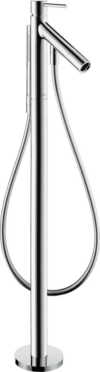 Axor Starck 5.8 GPM Freestanding Chrome Tub Filler Trim With 1.75 GPM Handshower