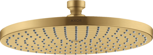 Axor Starck 1.75 GPM 240 1-Jet Brushed Gold Optic Rain Showerhead
