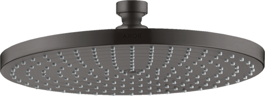 Axor Starck 1.75 GPM 240 1-Jet Brushed Black Chrome Rain Showerhead