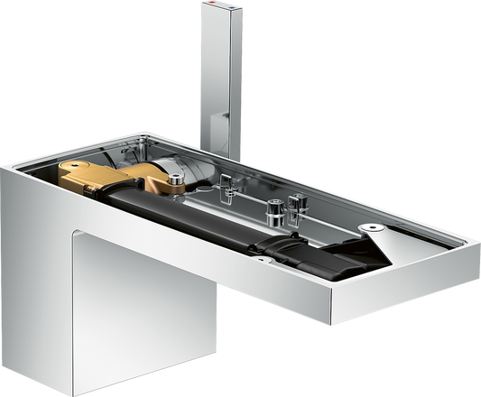 Axor MyEdition 1.2 GPM Single Hole 70 Chrome Faucet Without Plate and Pop-Up Drain