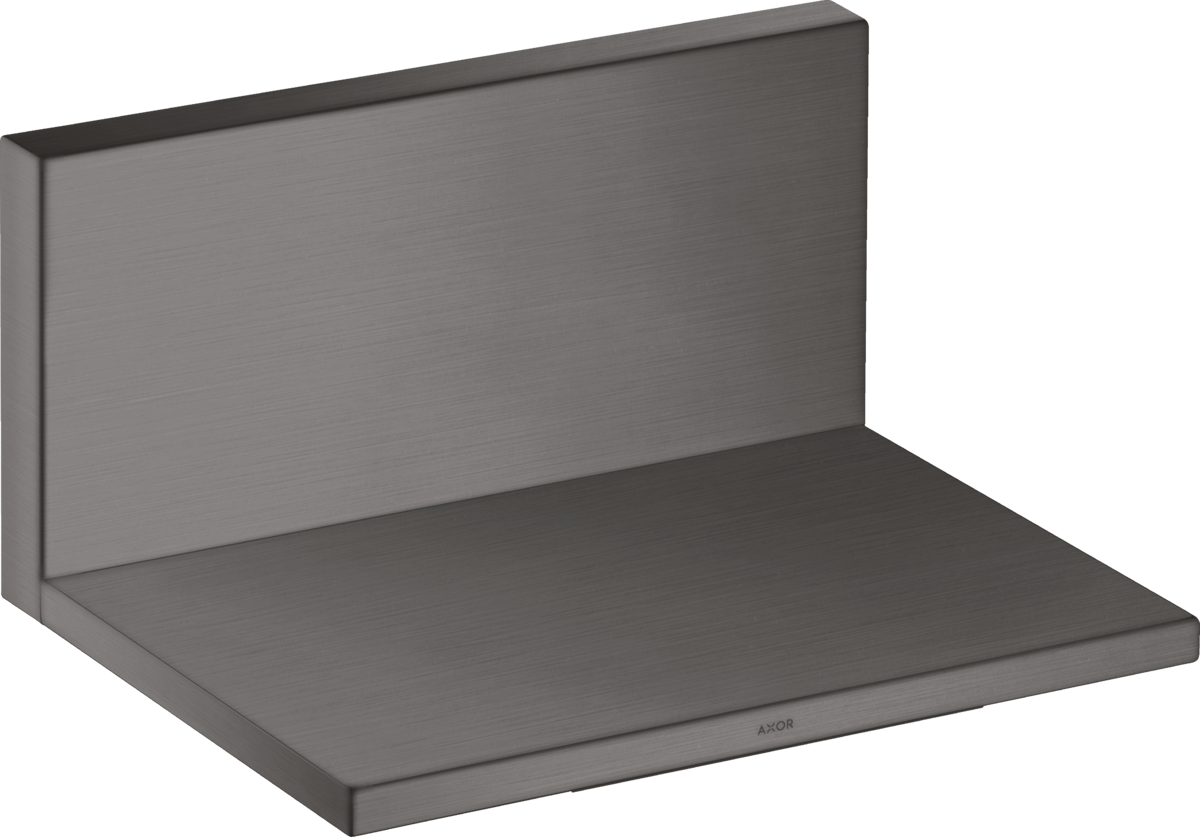 Axor ShowerSolutions 10" x 5" Brushed Black Chrome Tub Spout Trim