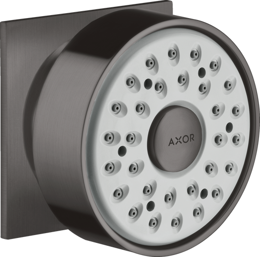 Axor 2.5 GPM Metal Square Brushed Black Chrome Bodyspray