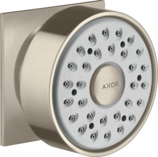 Axor 2.5 GPM Metal Square Brushed Nickel Bodyspray