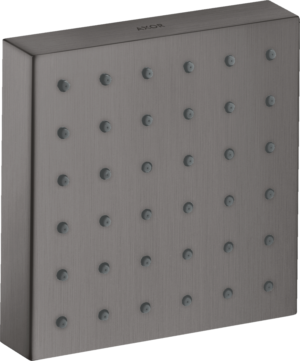 Axor ShowerSolutions 5" x 5" 1.5 GPM Square Brushed Black Chrome Bodyspray