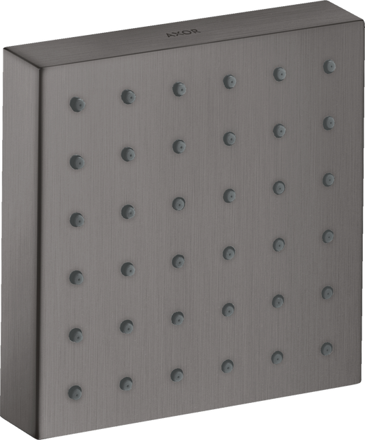 Axor ShowerSolutions 5" x 5" 1.5 GPM Square Brushed Black Chrome Bodyspray