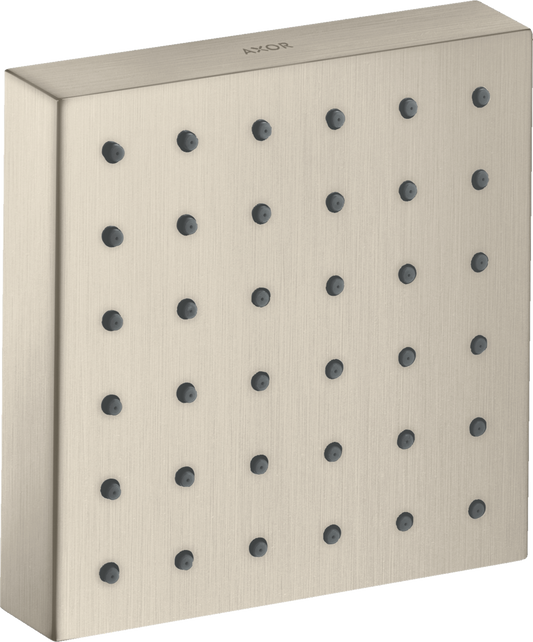 Axor ShowerSolutions 5" x 5" 1.5 GPM Square Brushed Nickel Bodyspray
