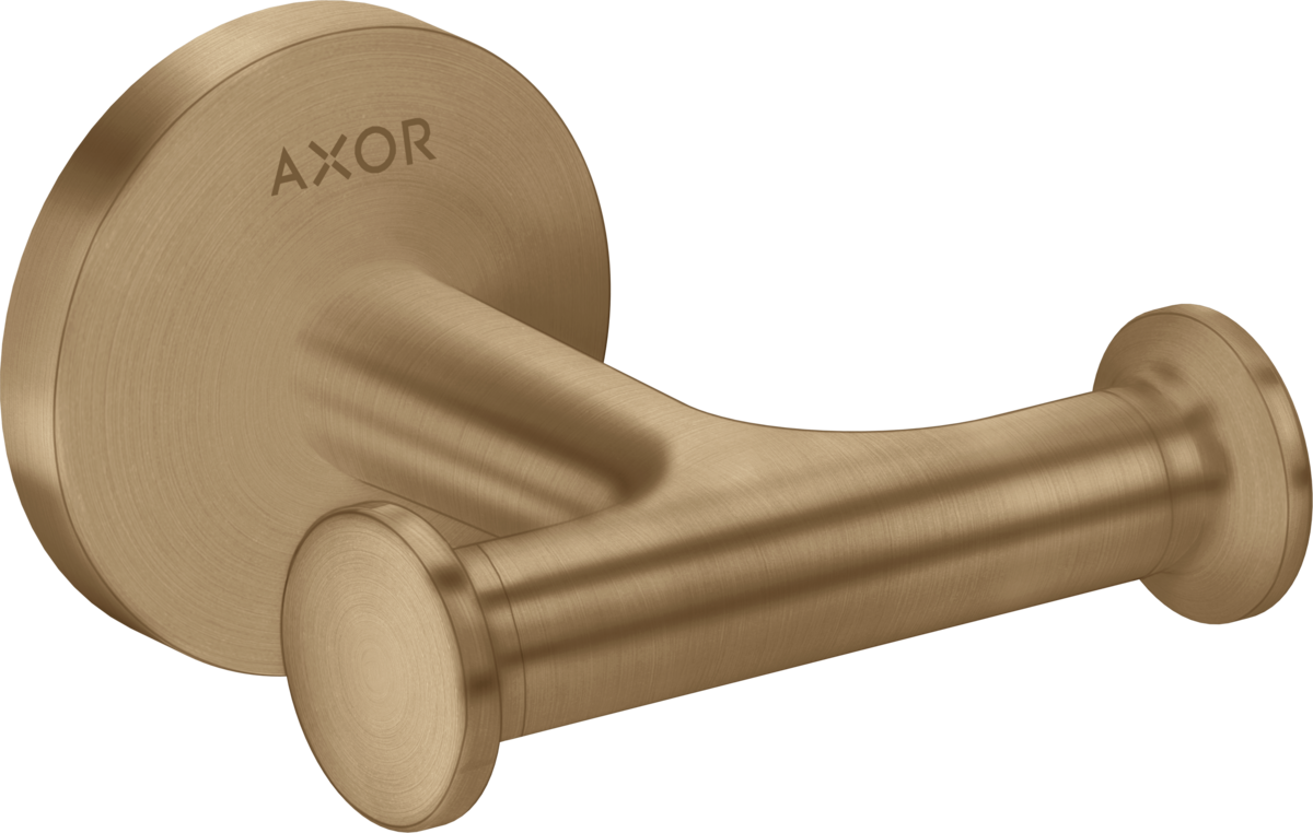 Axor Universal Circular Metal Brushed Bronze Wall-Mounted Double Hook