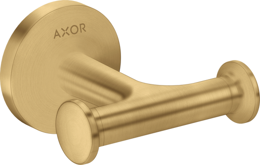 Axor Universal Circular Metal Brushed Gold Optic Wall-Mounted Double Hook