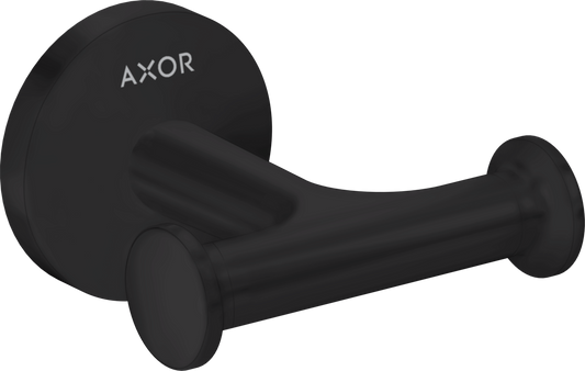 Axor Universal Circular Metal Matte Black Wall-Mounted Double Hook