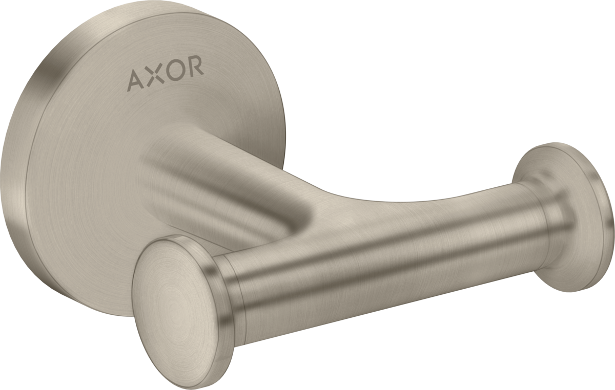 Axor Universal Circular Metal Brushed Nickel Wall-Mounted Double Hook