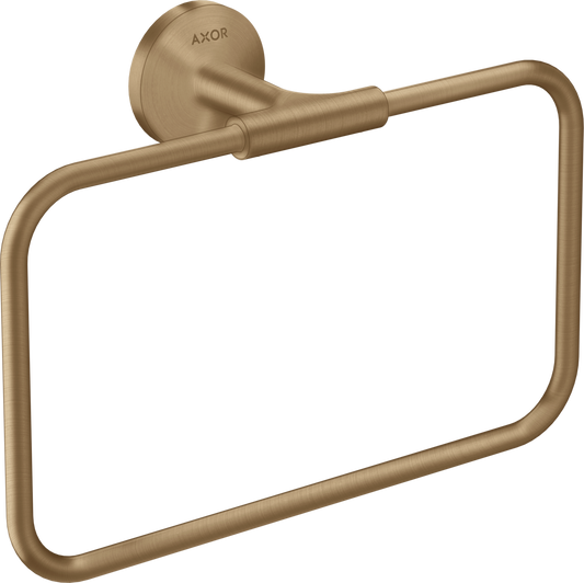 Axor Universal Circular Metal Brushed Bronze Wall Mounted Towel Ring