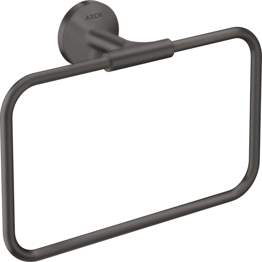Axor Universal Circular Metal Brushed Black Chrome Wall Mounted Towel Ring