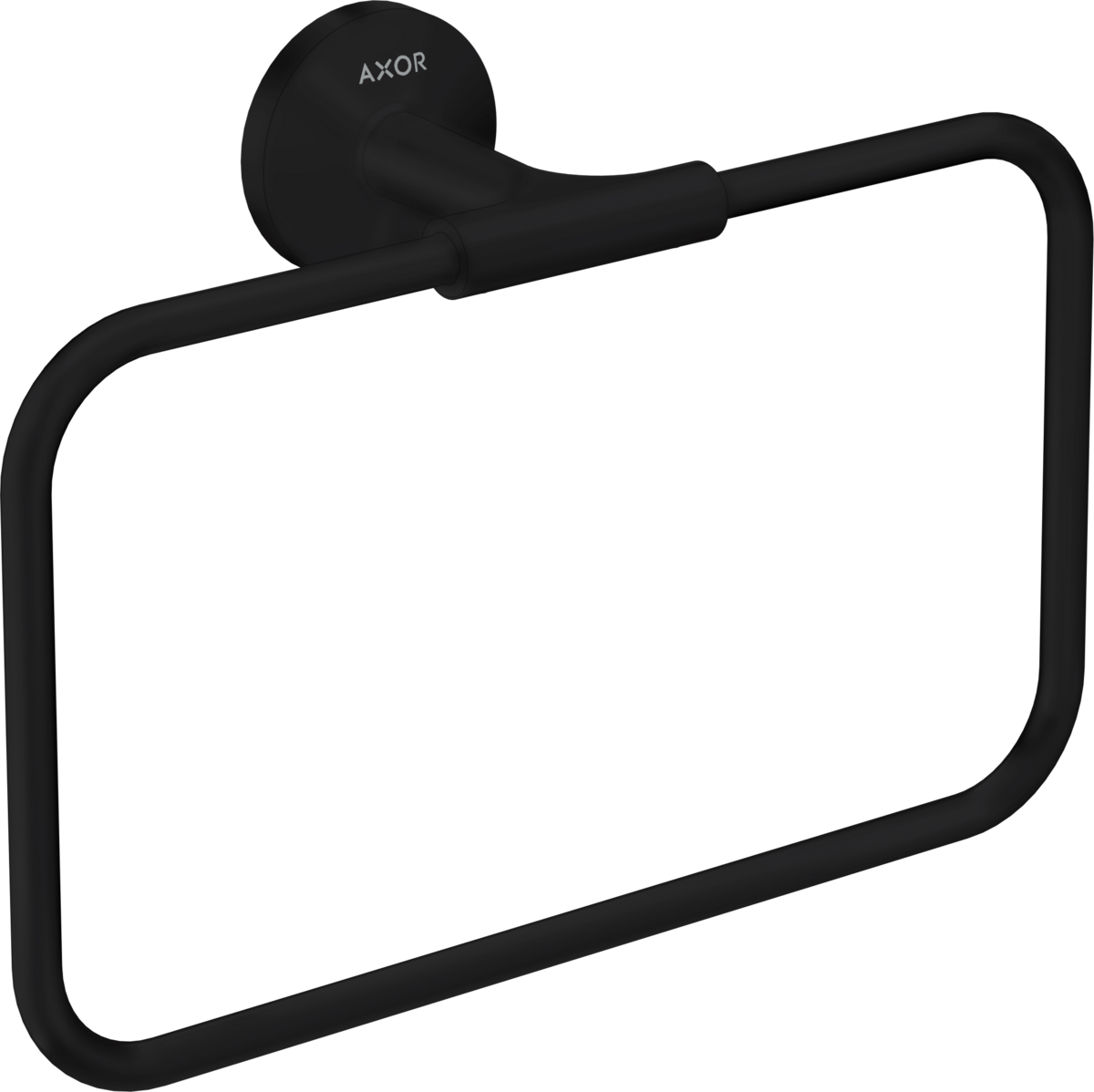 Axor Universal Circular Metal Matte Black Wall Mounted Towel Ring