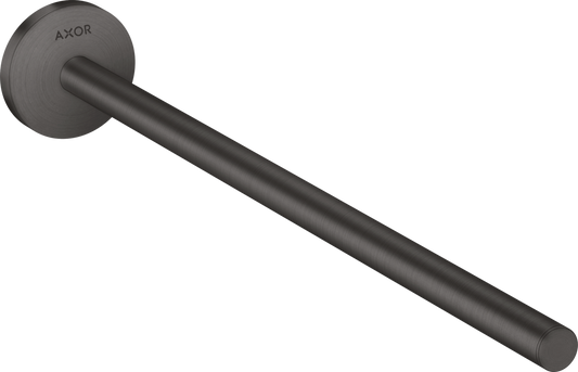 Axor Universal Circular 14" Brushed Black Chrome Towel Bar