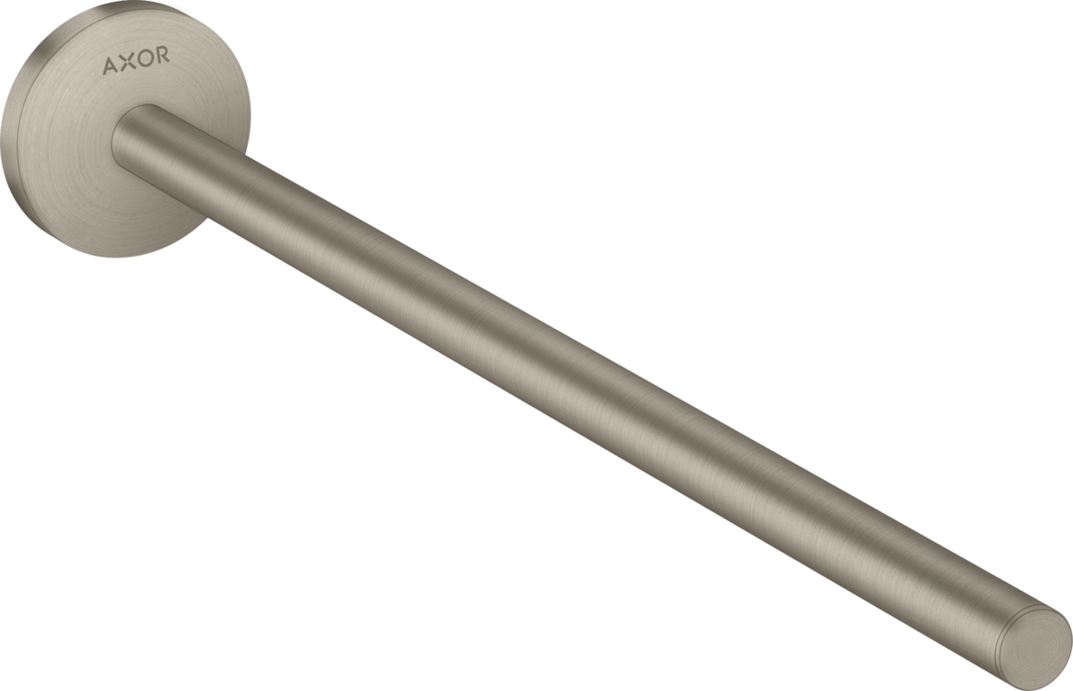 Axor Universal Circular 14" Brushed Nickel Towel Bar