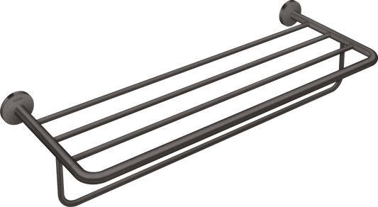 Axor Universal Circular 24" Brushed Black Chrome Towel Rack