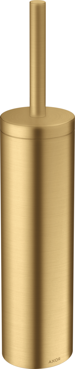 Axor Universal Circular Metal Brushed Gold Optic Toilet Brush Holder